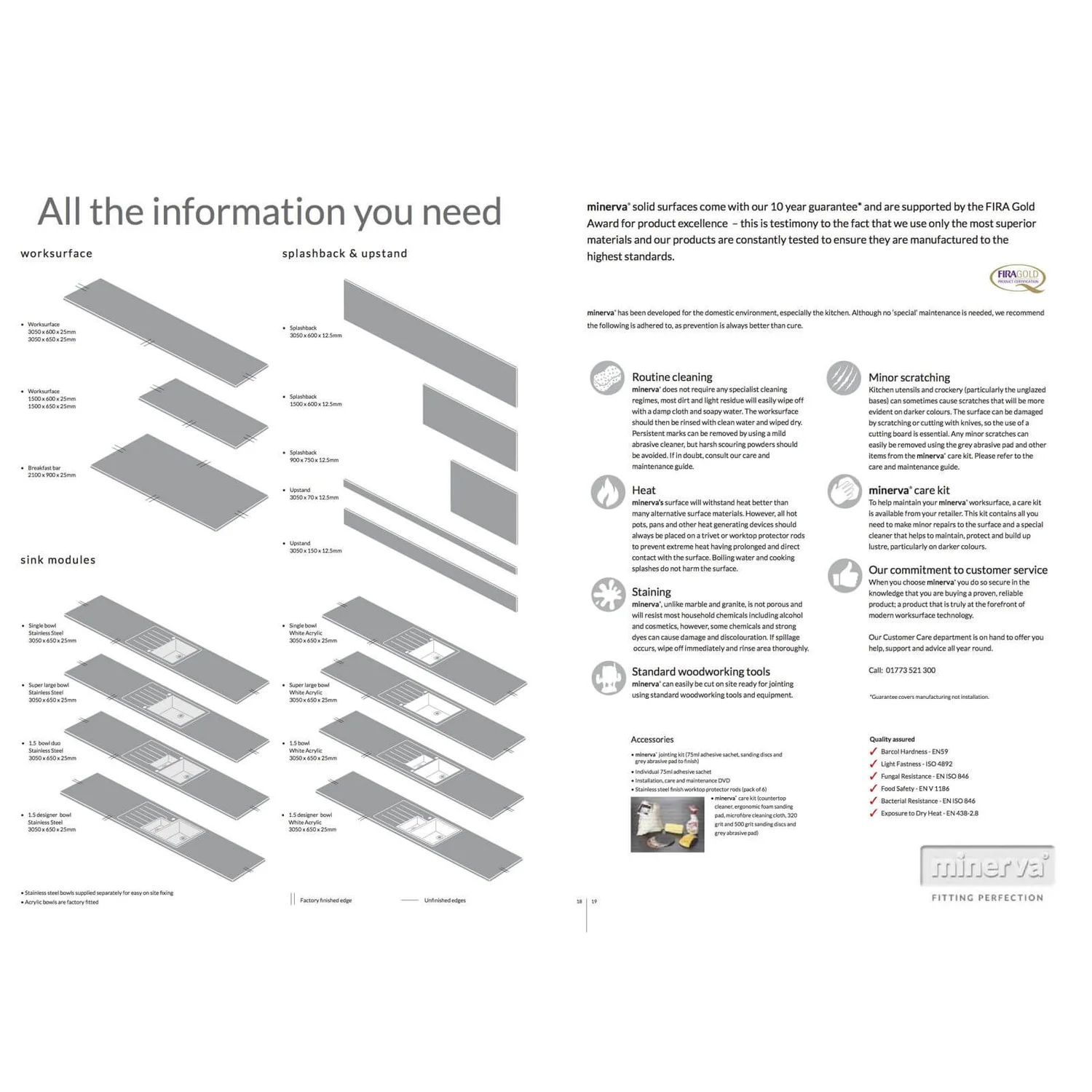 Minerva Ice Crystal Splashback - 305 X 60 X 1.2cm 4 Minerva Ice Crystal Splashback - 305 X 60 X 1.2cm - Image 4