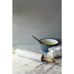 None Marble Swirl Laminate Kitchen Worktop - Profile Edge - 300 X 60 X 3.8cm -Hoove Kitchen Shop 12812159 2104833220996590