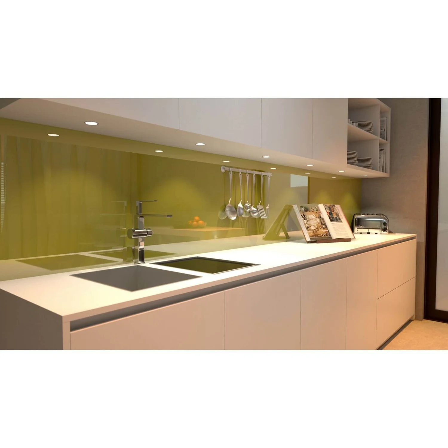 Zenolite Acrylic Kitchen Splashback Panel - 2070 X 500mm - Forest 2 Zenolite Acrylic Kitchen Splashback Panel - 2070 X 500mm - Forest - Image 2