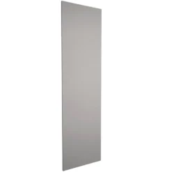 High Gloss/Modern Slab/Handleless Kitchen Clad On Tower Panel (H))2140 X (W)591mm - Gloss Grey