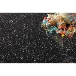 None Caviar Kitchen Worktop - Square Edge - 300 X 60 X 3.8cm -Hoove Kitchen Shop 12816814 1094833222973053