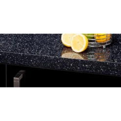 None Caviar Kitchen Worktop - Square Edge - 300 X 60 X 3.8cm -Hoove Kitchen Shop 12816814 2124833222947571