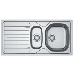 Mezzo Silver Kitchen Sink - 1.5 Bowl