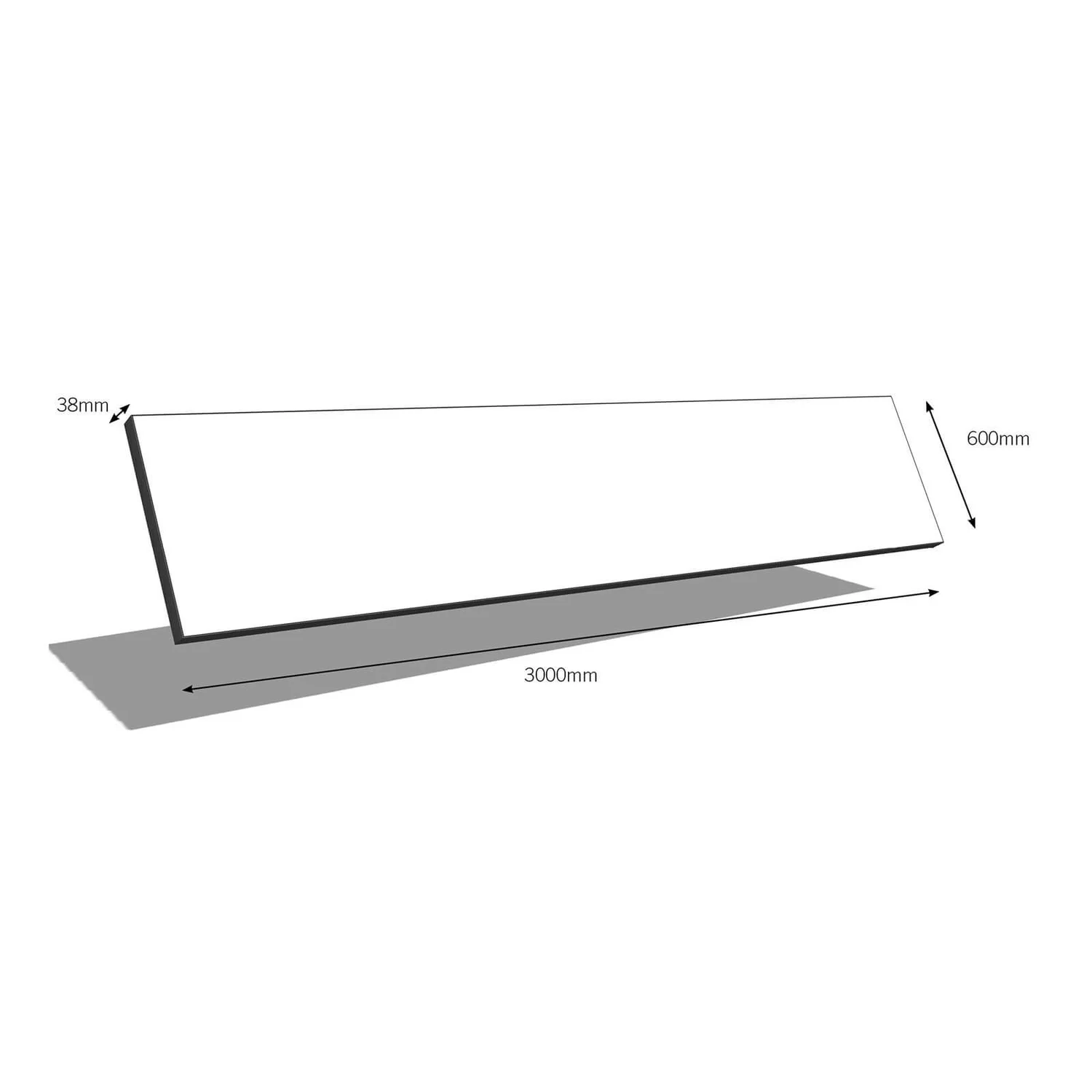 Warm Earl Grey Square Edge Laminate Worktop - 3000x600x38mm 2 Warm Earl Grey Square Edge Laminate Worktop - 3000x600x38mm - Image 2