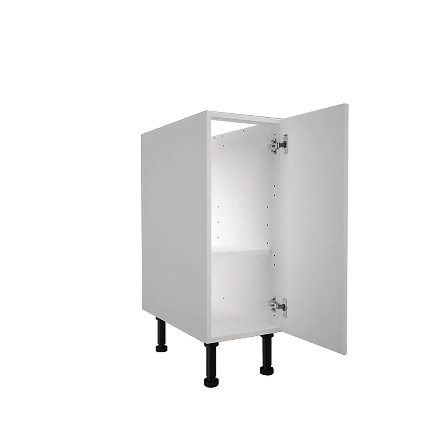 High Gloss Slab White 300mm Base Unit 2 High Gloss Slab White 300mm Base Unit - Image 2