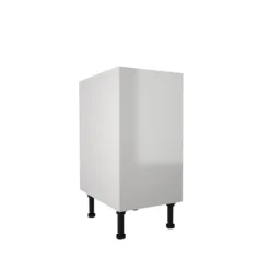 High Gloss Slab White 400mm Base Unit
