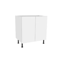 High Gloss Slab White 800mm Base Unit