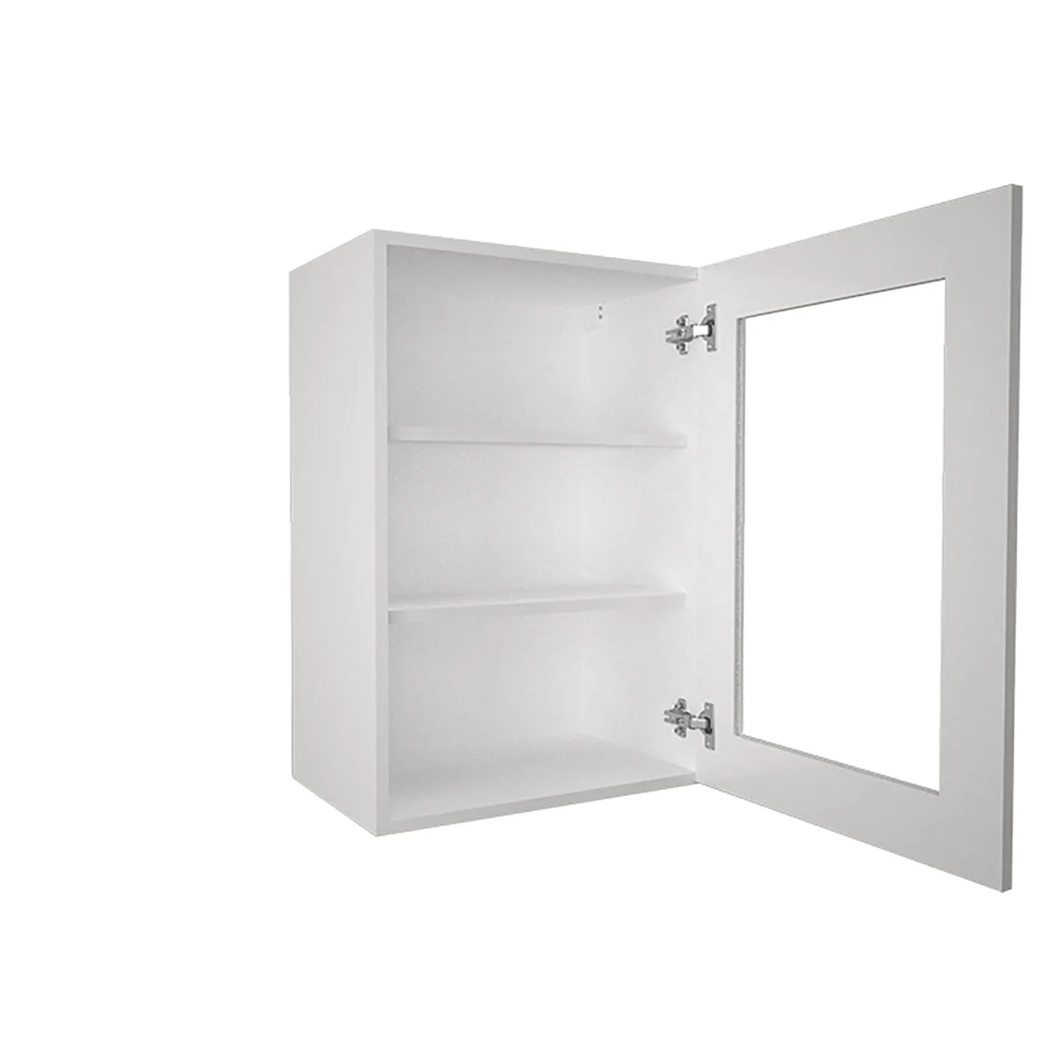High Gloss Slab White 500mm Glass Wall Unit 2 High Gloss Slab White 500mm Glass Wall Unit - Image 2