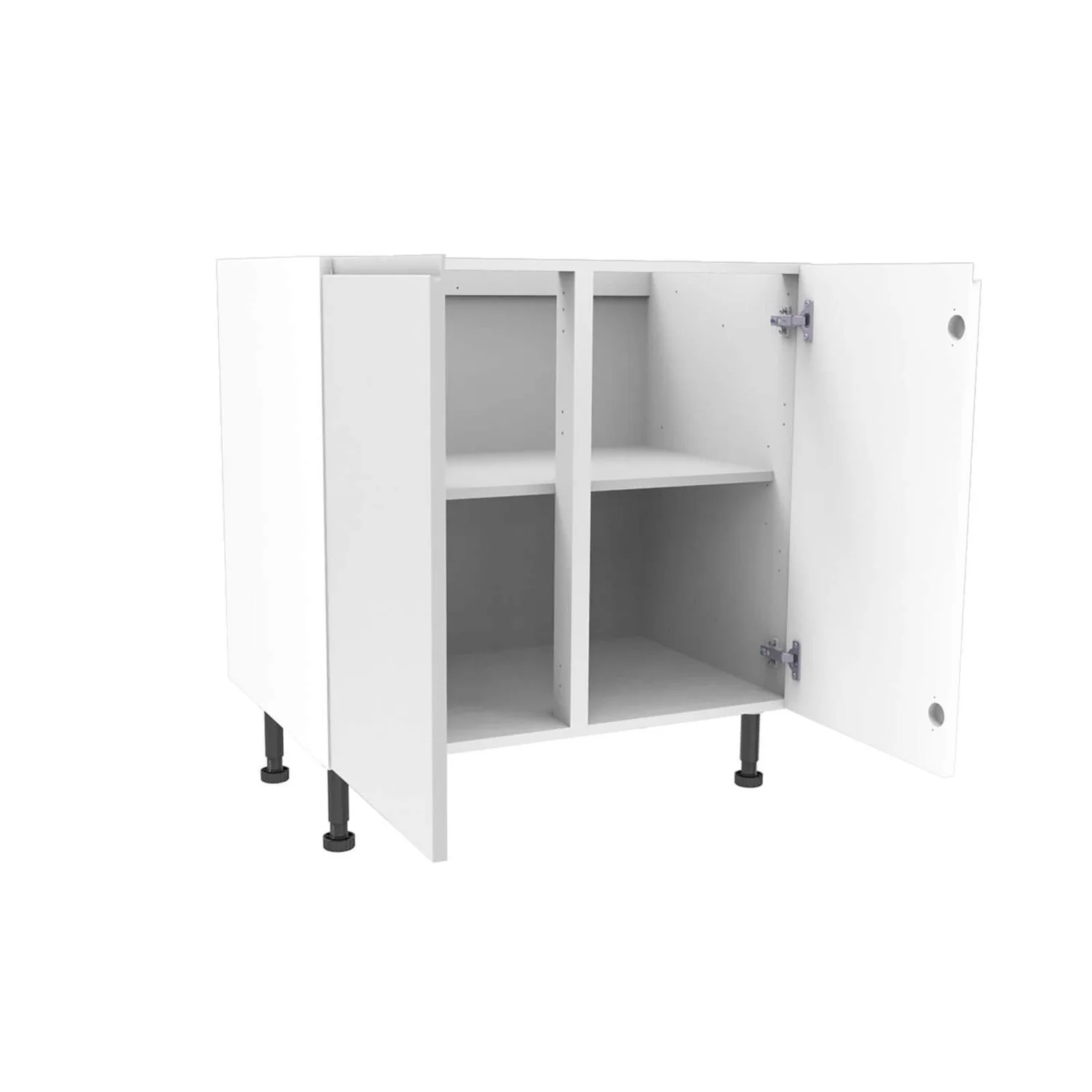 Handleless White Gloss 800mm Base Unit 2 Handleless White Gloss 800mm Base Unit - Image 2