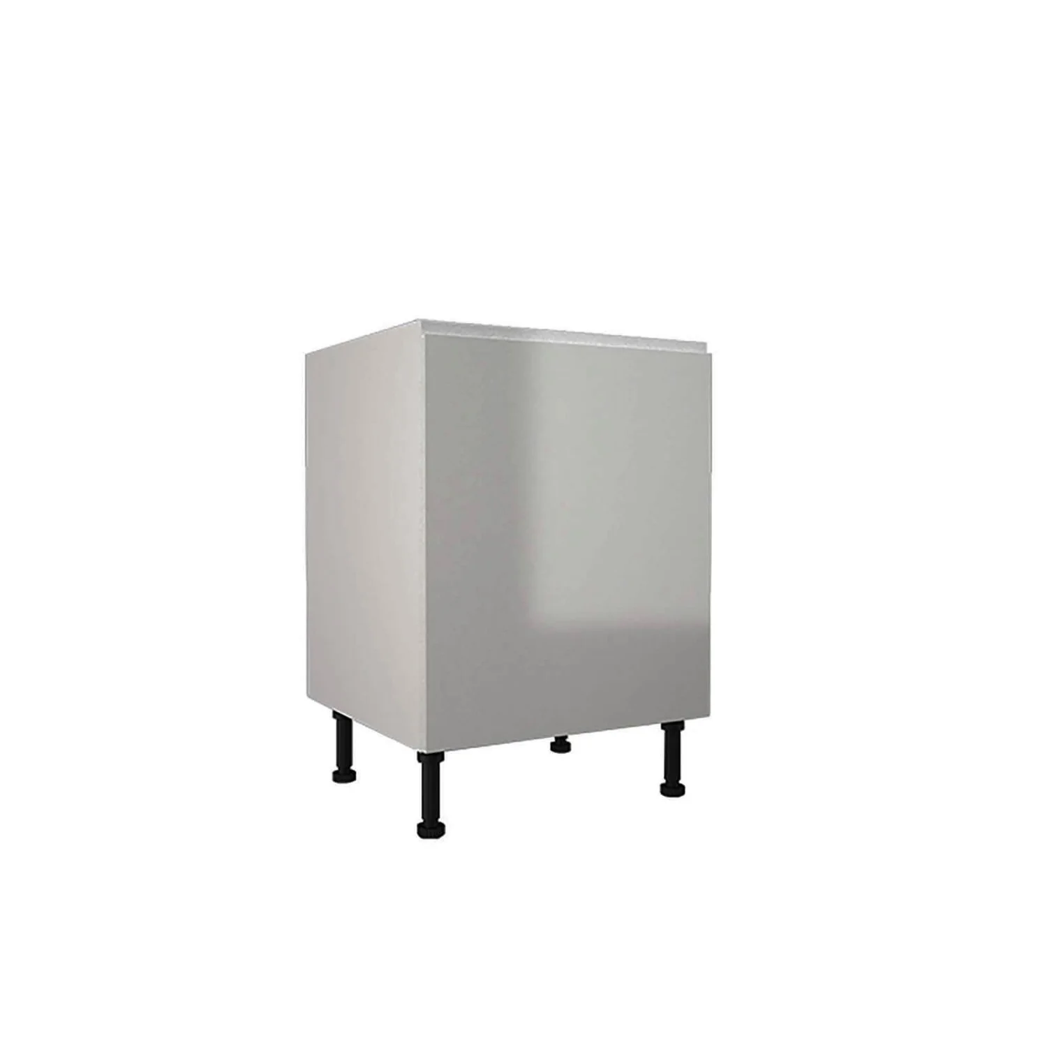 Handleless Grey Gloss 600mm Base Unit 1 Handleless Grey Gloss 600mm Base Unit