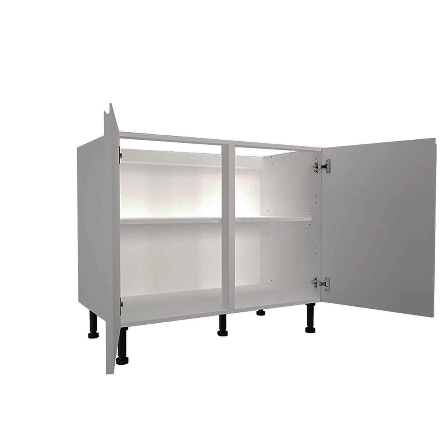 Handleless Grey Gloss 1000mm Base Unit 2 Handleless Grey Gloss 1000mm Base Unit - Image 2