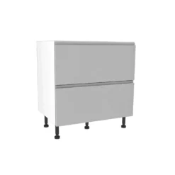 Handleless Grey Gloss 800mm Pan Drawer Premium Unit