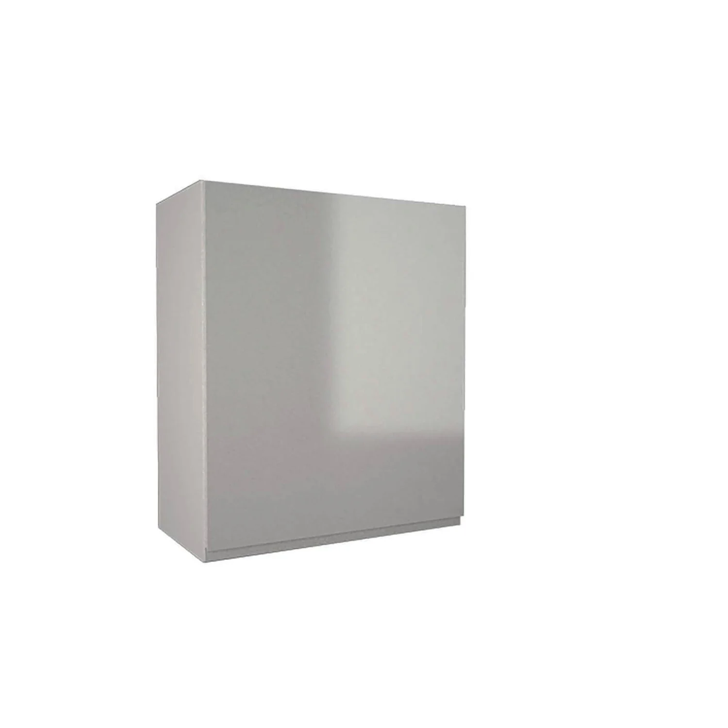 Handleless Grey Gloss 600mm Wall Unit 1 Handleless Grey Gloss 600mm Wall Unit