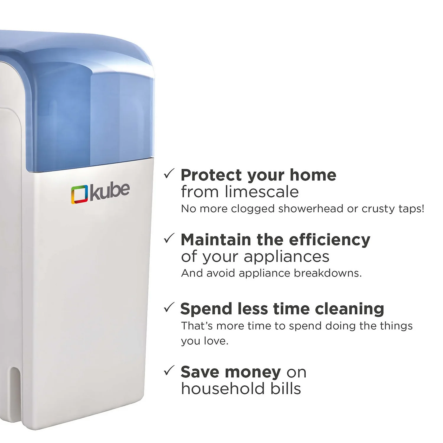 Kube I Non-Electric Water Softener - For Households With Up To 2 Bathrooms 4 Kube I Non-Electric Water Softener - For Households With Up To 2 Bathrooms - Image 4