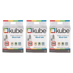 3 Bags Of 8kg Kube Block Salt