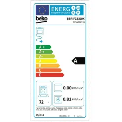 Beko AeroPerfect™ RecycledNet™ BBRIF22300X Built In Electric Single Oven - Stainless Steel -Hoove Kitchen Shop 13481832 1915029617825888