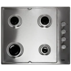 Beko HIBG64120SX 61cm Gas Hob - Stainless Steel -Hoove Kitchen Shop 13481839 1154944138108624