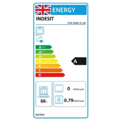 Indesit Aria IFW6340IX Built In Electric Single Oven - Stainless Steel -Hoove Kitchen Shop 13481846 1795029618159884