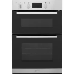 Indesit Aria IDD6340IX Built In Electric Double Oven - Stainless Steel
