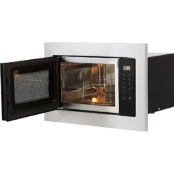 Indesit MWI125GXUK Built In Microwave With Grill - Stainless Steel -Hoove Kitchen Shop 13481852 1054914608395371