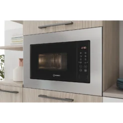 Indesit MWI120GXUK Built In Microwave With Grill - Stainless Steel -Hoove Kitchen Shop 13481857 9254914607024578