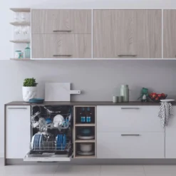 Indesit DIE2B19UK Fully Integrated Standard Dishwasher - White Control Panel With Fixed Door Fixing Kit -Hoove Kitchen Shop 13481858 1614914607327107