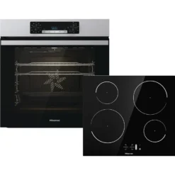Hisense BI6062IXUK Built In Electric Single Oven And Induction Hob Pack - Stainless Steel