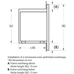Hisense HB20MOBX5UK Built In Microwave - Black 7 Hisense HB20MOBX5UK Built In Microwave - Black -Hoove Kitchen Shop 13481875 2054914609350934