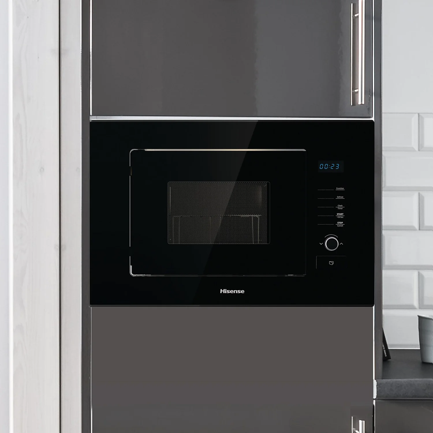 Hisense HB20MOBX5UK Built In Microwave - Black 2 Hisense HB20MOBX5UK Built In Microwave - Black - Image 2