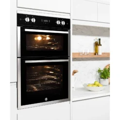 Hoover H-OVEN 300 HO9DC3UB308BI Built In Electric Double Oven - Black / Stainless Steel -Hoove Kitchen Shop 13481886 1634914604089843