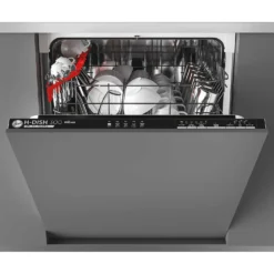Hoover H-DISH 300 HDIN2L360PB Wifi Connected Fully Integrated Standard Dishwasher - Black Control Panel & Fixed Door Fixing Kit