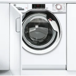 Hoover H-WASH 300 LITE HBWS49D1ACE Integrated 9Kg Washing Machine With 1400 Rpm - White / Chrome