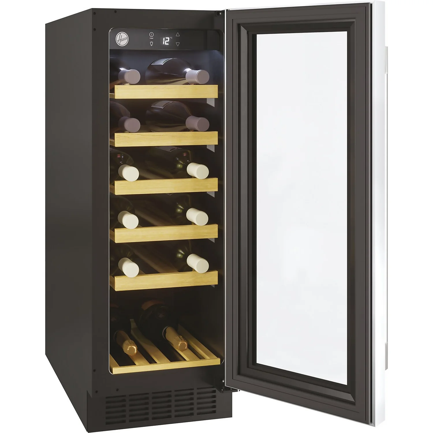 Hoover HWCB30UK/N Built In Wine Cooler - Black 2 Hoover HWCB30UK/N Built In Wine Cooler - Black - Image 2