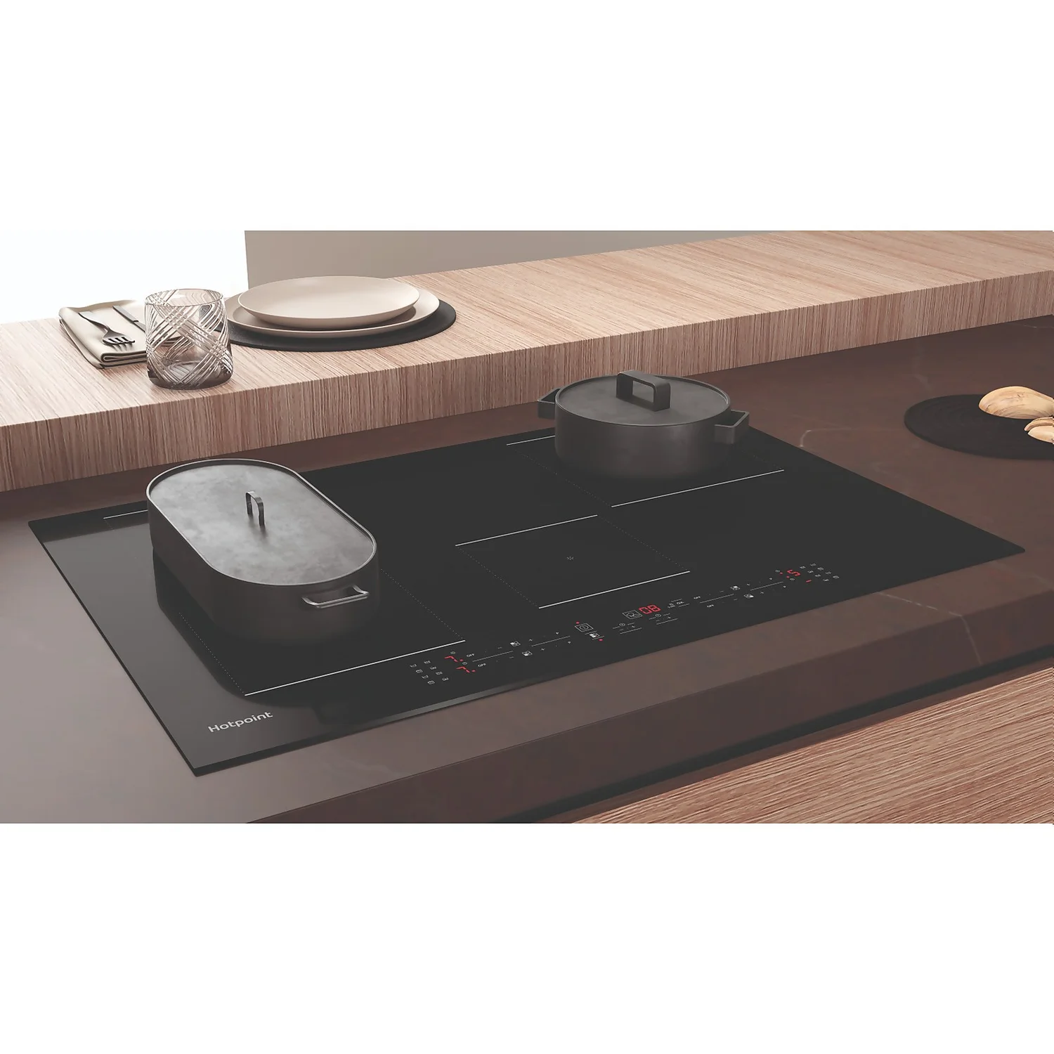 Hotpoint TB3977BBF 77cm Induction Hob - Black 6 Hotpoint TB3977BBF 77cm Induction Hob - Black - Image 6
