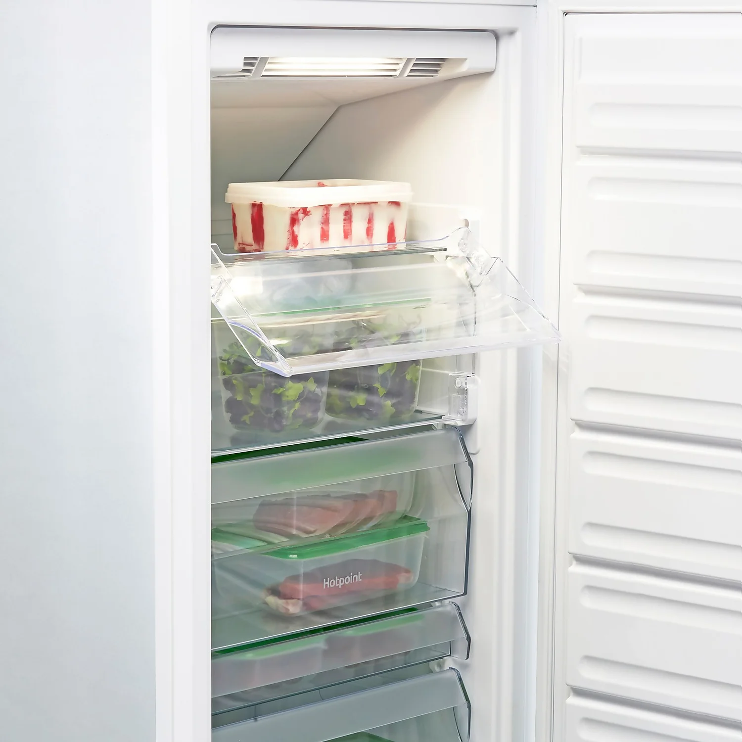 Hotpoint HF1801EF1UK Integrated Frost Free Upright Freezer With Sliding Door Fixing Kit 3 Hotpoint HF1801EF1UK Integrated Frost Free Upright Freezer With Sliding Door Fixing Kit - Image 3