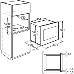 AEG MBB1756SEM Built In Microwave - Stainless Steel -Hoove Kitchen Shop 13481933 9054914602268678