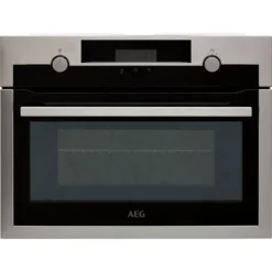 AEG KME565000M Built In Compact Electric Single Oven With Microwave Function - Stainless Steel