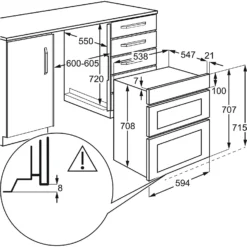AEG DUB331110M Built Under Electric Double Oven - Stainless Steel -Hoove Kitchen Shop 13481939 1364998249691857