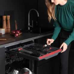 AEG FSS53907Z Fully Integrated Standard Dishwasher - Black Control Panel With Sliding Door Fixing Kit -Hoove Kitchen Shop 13481943 1834998296303826