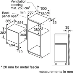 Bosch Serie 4 BEL553MS0B Built In Microwave With Grill - Stainless Steel -Hoove Kitchen Shop 13481963 2134914602799549
