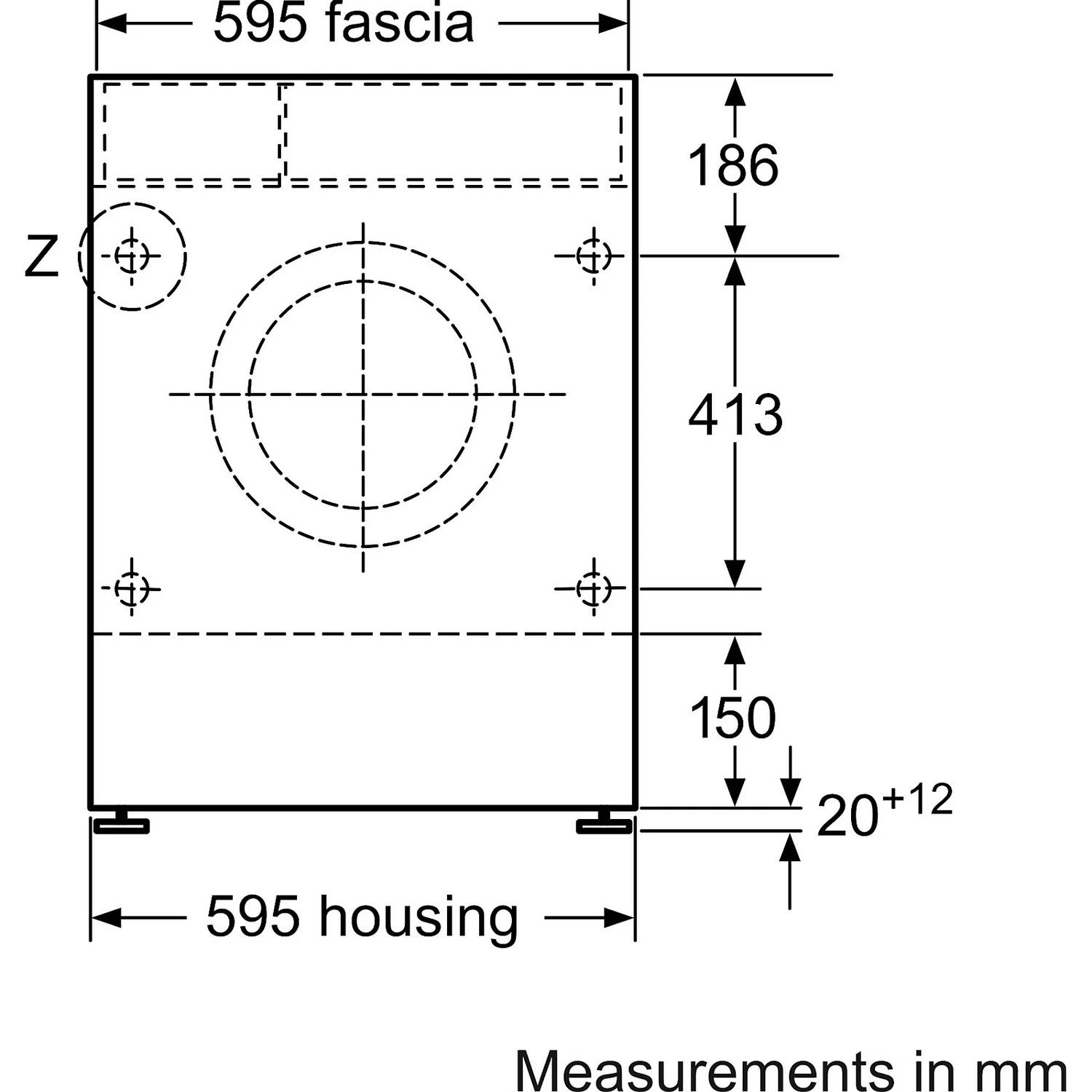 Bosch Serie 4 WKD28352GB Integrated 7Kg / 4Kg Washer Dryer With 1355 Rpm - White 6 Bosch Serie 4 WKD28352GB Integrated 7Kg / 4Kg Washer Dryer With 1355 Rpm - White - Image 6