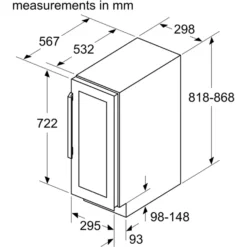 NEFF N70 KU9202HF0G Built In Wine Cooler - Black -Hoove Kitchen Shop 13482006 1084914609033705