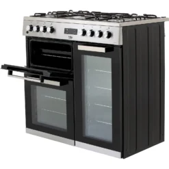 Beko KDVF90X 90cm Dual Fuel Range Cooker - Stainless Steel -Hoove Kitchen Shop 13482018 1514914603785031
