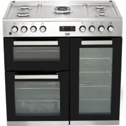 Beko KDVF90X 90cm Dual Fuel Range Cooker - Stainless Steel -Hoove Kitchen Shop 13482018 2044914603838872