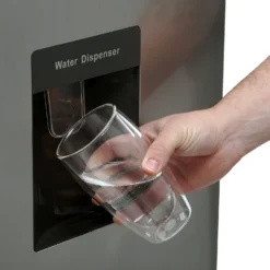 Hisense RS741N4WC11 American Fridge Freezer - Stainless Steel Effect -Hoove Kitchen Shop 13482019 5614914608003319