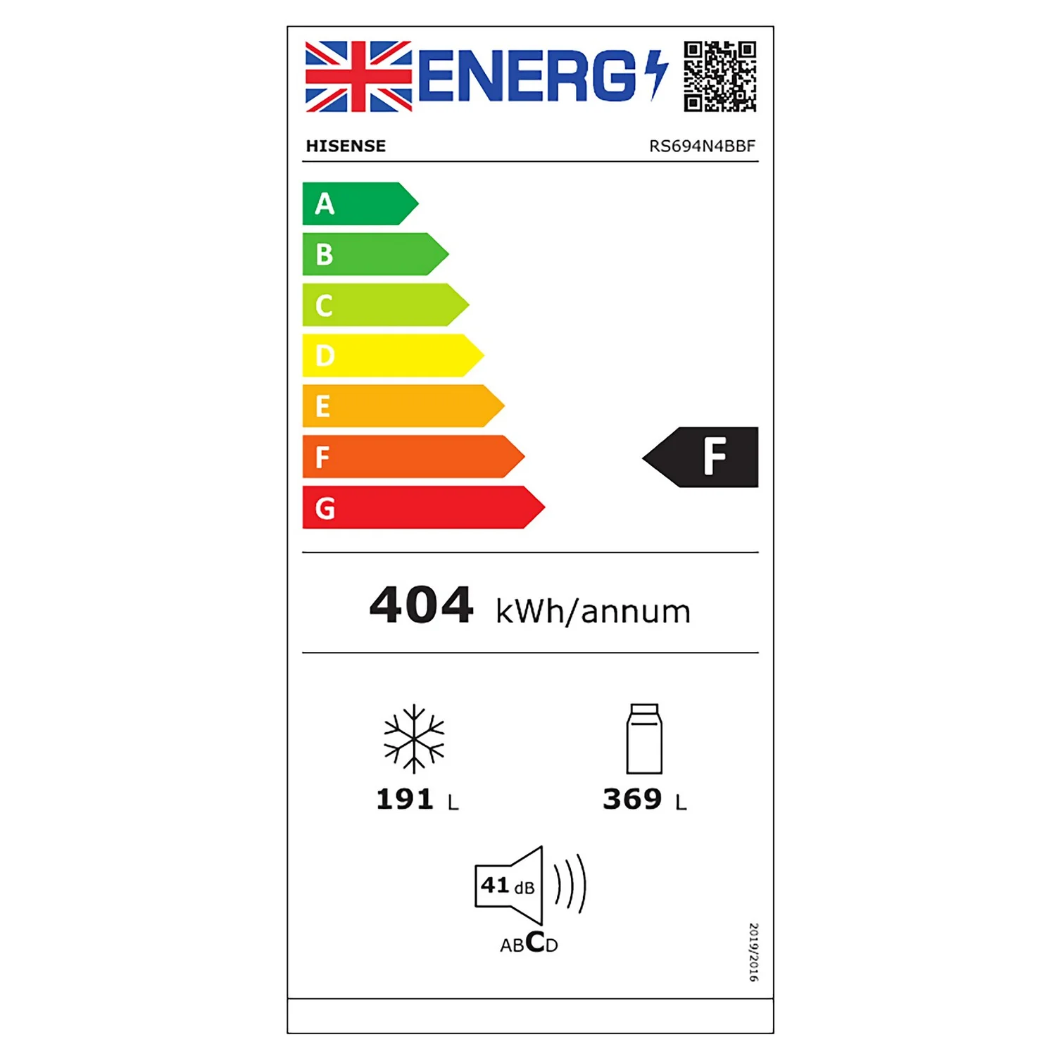 Hisense RS694N4BBF American Fridge Freezer - Black 9 Hisense RS694N4BBF American Fridge Freezer - Black - Image 9
