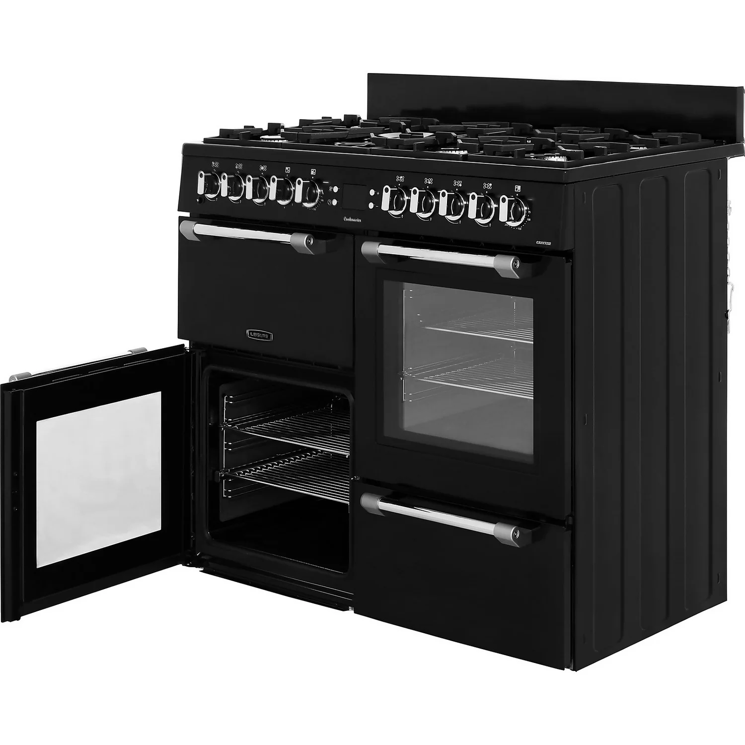 Leisure Cookmaster 100 CK100F232K 100cm Dual Fuel Range Cooker - Black 3 Leisure Cookmaster 100 CK100F232K 100cm Dual Fuel Range Cooker - Black - Image 3