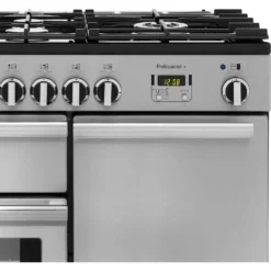 Rangemaster Professional Plus PROP100DFFSS/C 100cm Dual Fuel Range Cooker - Stainless Steel -Hoove Kitchen Shop 13482029 1144914607538244