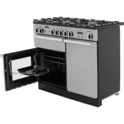 Rangemaster Professional Plus PROP100DFFSS/C 100cm Dual Fuel Range Cooker - Stainless Steel -Hoove Kitchen Shop 13482029 6304914607687011