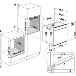 Hotpoint SI9891SPIX Class 9 Stainless Steel Single Oven -Hoove Kitchen Shop 13495346 3104940790875811